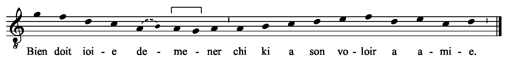 Refrain musical notation